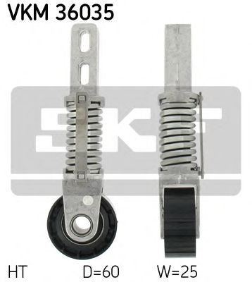 VKM 36035 SKF Натягувач поліклинового ременя1